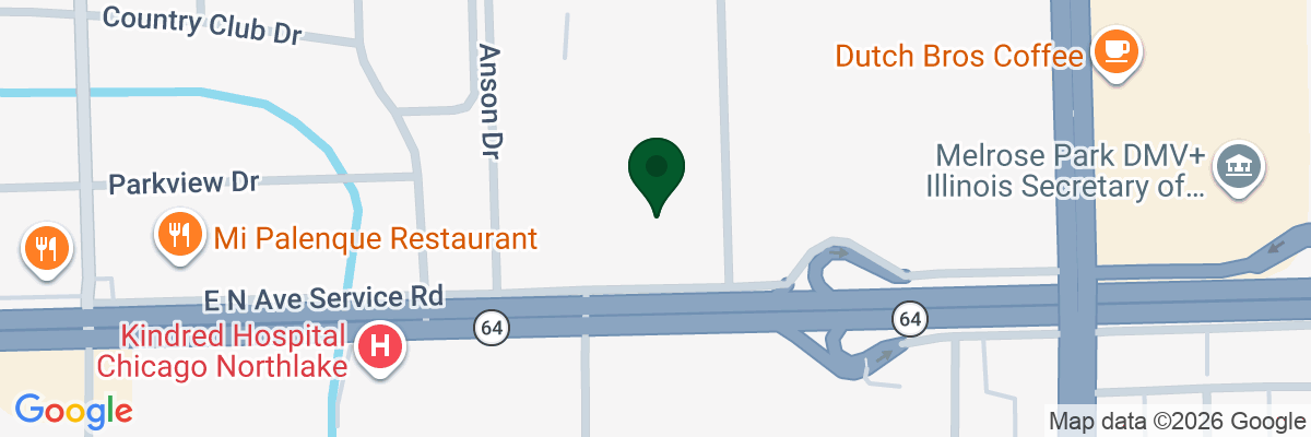 Map showing facility locations