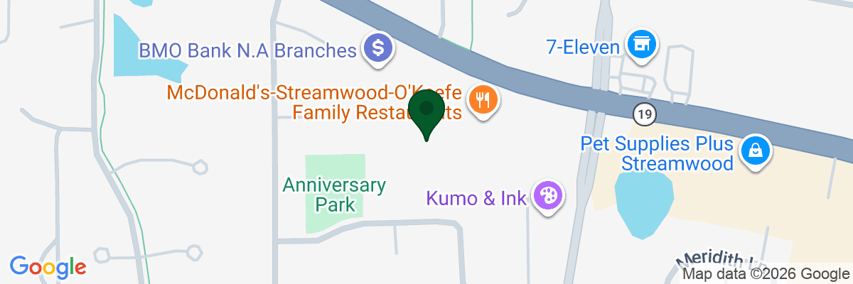 Map showing facility locations