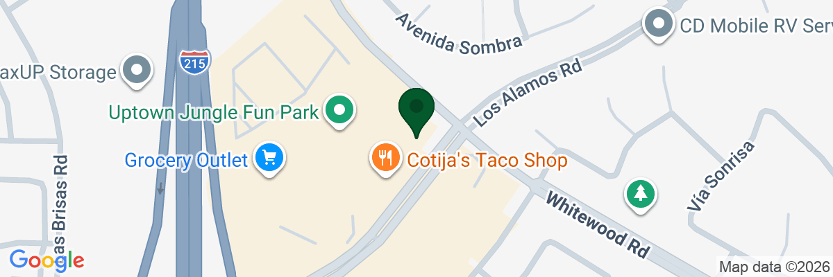 Map showing facility locations