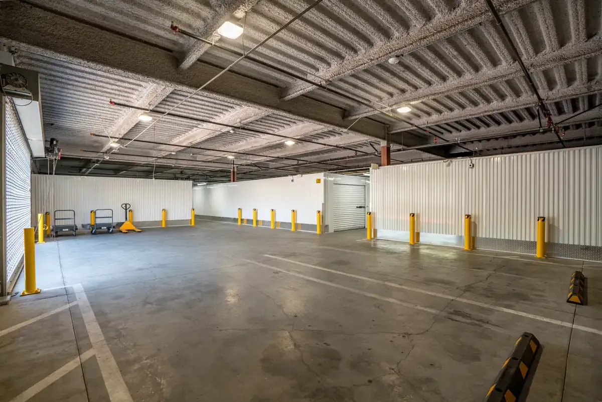 Interior of U-Stor-It self storage facility.